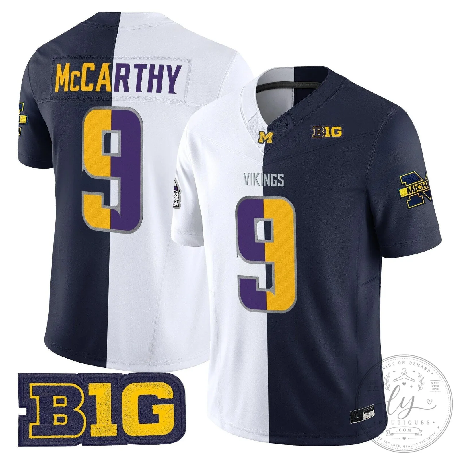 J.J. McCarthy Michigan Wolverines Football Jersey 7 J.J. McCarthy Michigan Wolverines Football Jersey
