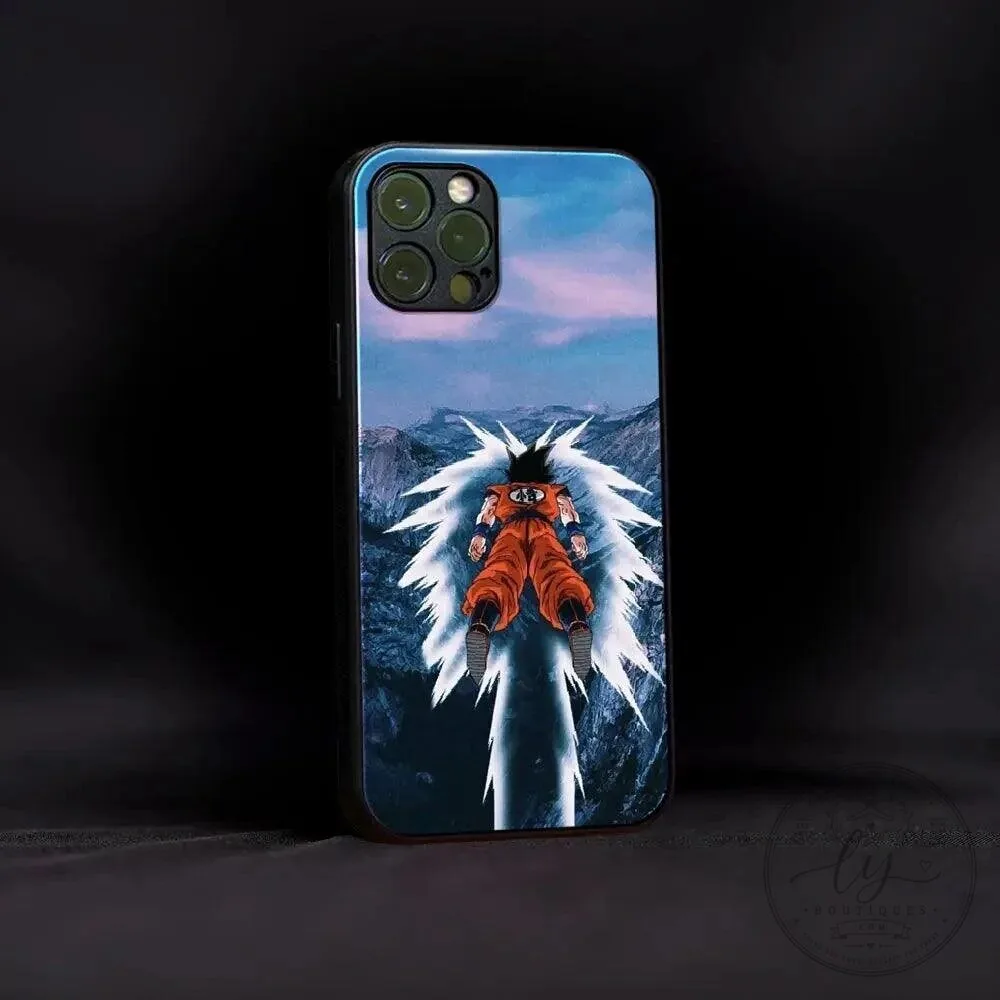 Goku Super Saiyan Dragon Ball Z Anime Phone Case for iPhone 15 Pro Max