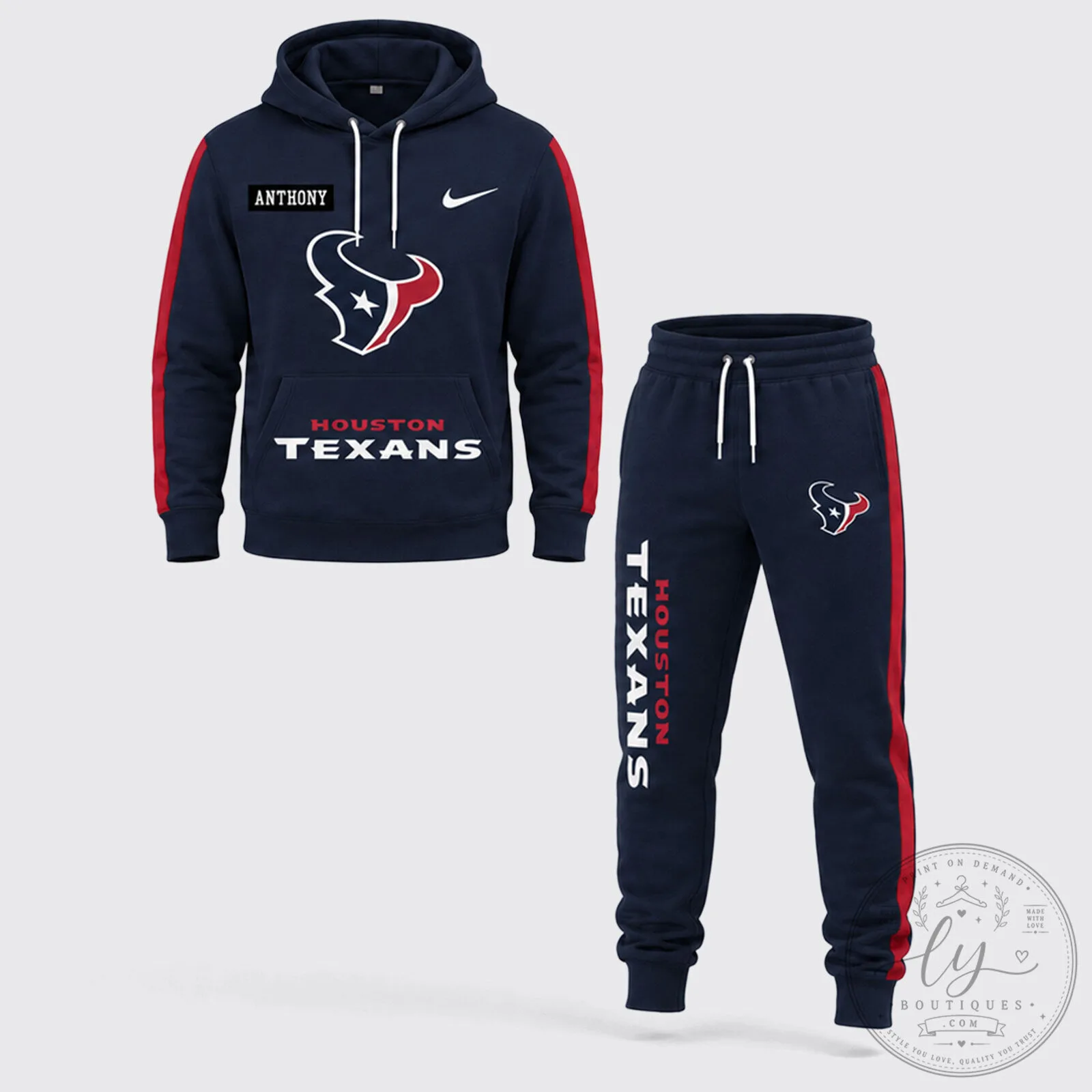 Houston Texans National Football League Fan Hoodie and Sweatpants Set