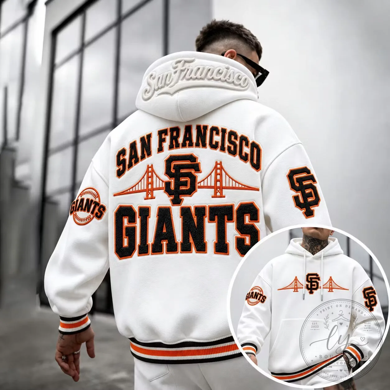 San Francisco Giants Golden Gate Bridge Baseball Team Hoodie