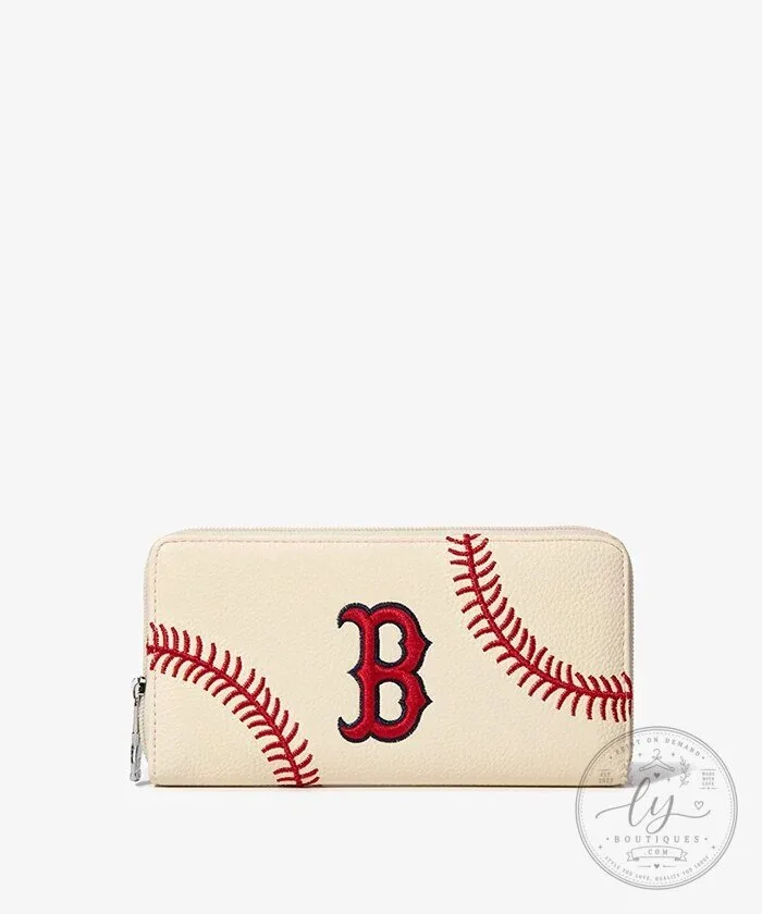 Boston Red Sox Baseball Stitch Detail Zip Wallet 31 Boston Red Sox Baseball Stitch Detail Zip Wallet