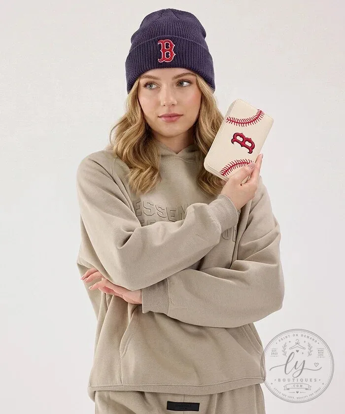 Boston Red Sox Baseball Stitch Detail Zip Wallet 34 Boston Red Sox Baseball Stitch Detail Zip Wallet