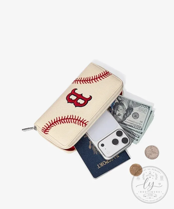 Boston Red Sox Baseball Stitch Detail Zip Wallet 37 Boston Red Sox Baseball Stitch Detail Zip Wallet