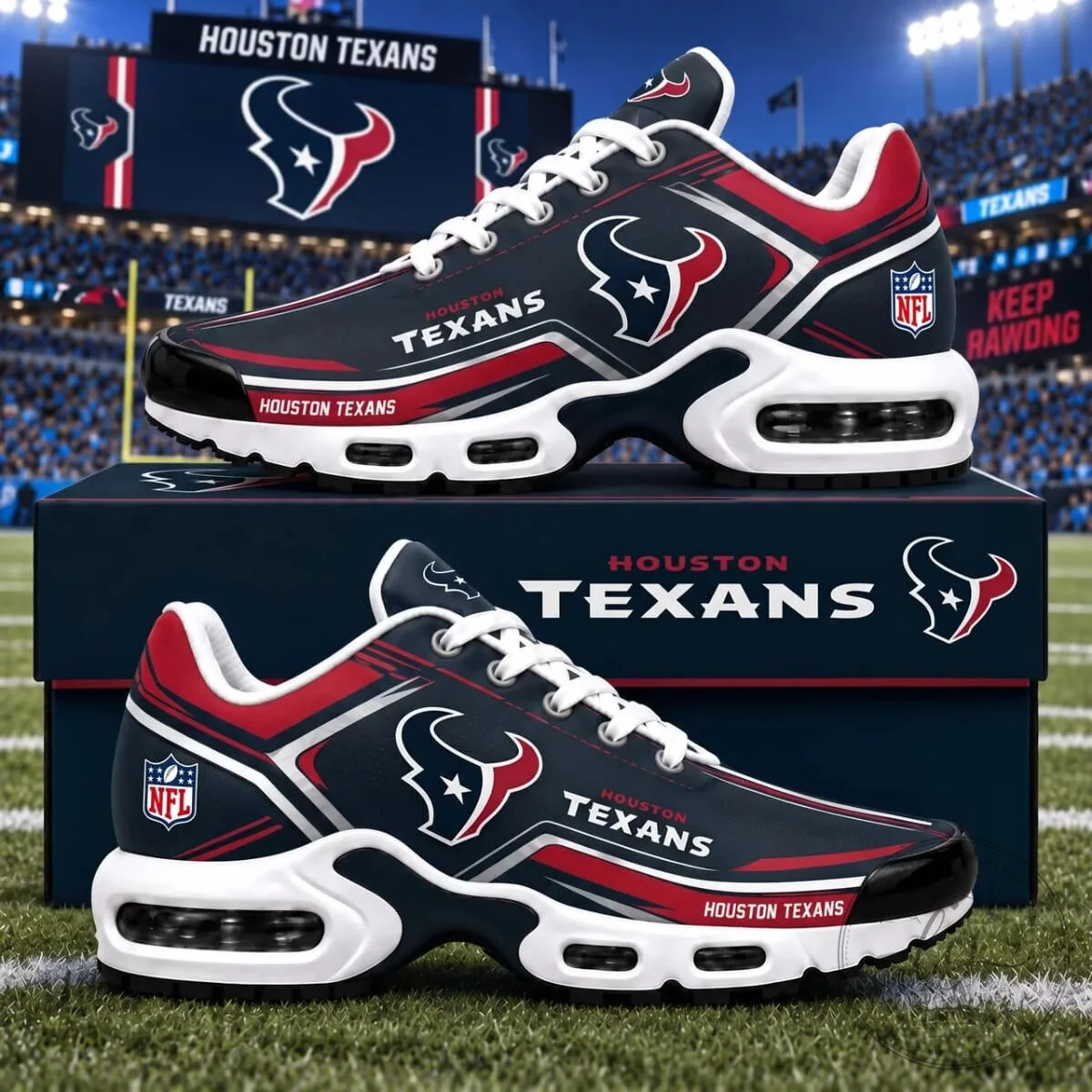 Houston Texans NFL Fan Gear Air Max Style Sneakers