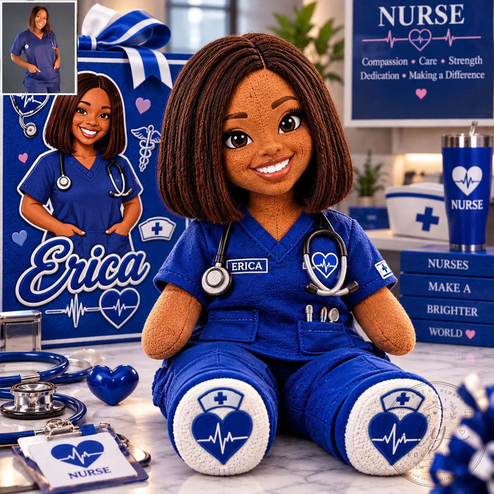Erica Nurse Plush Doll Stuffed Animal Toy Gift