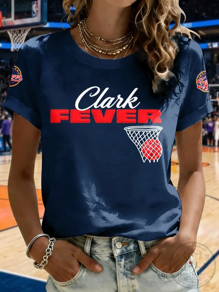 Clark Fever Basketball Fan T-Shirt for Women 4 Clark Fever Basketball Fan T-Shirt for Women