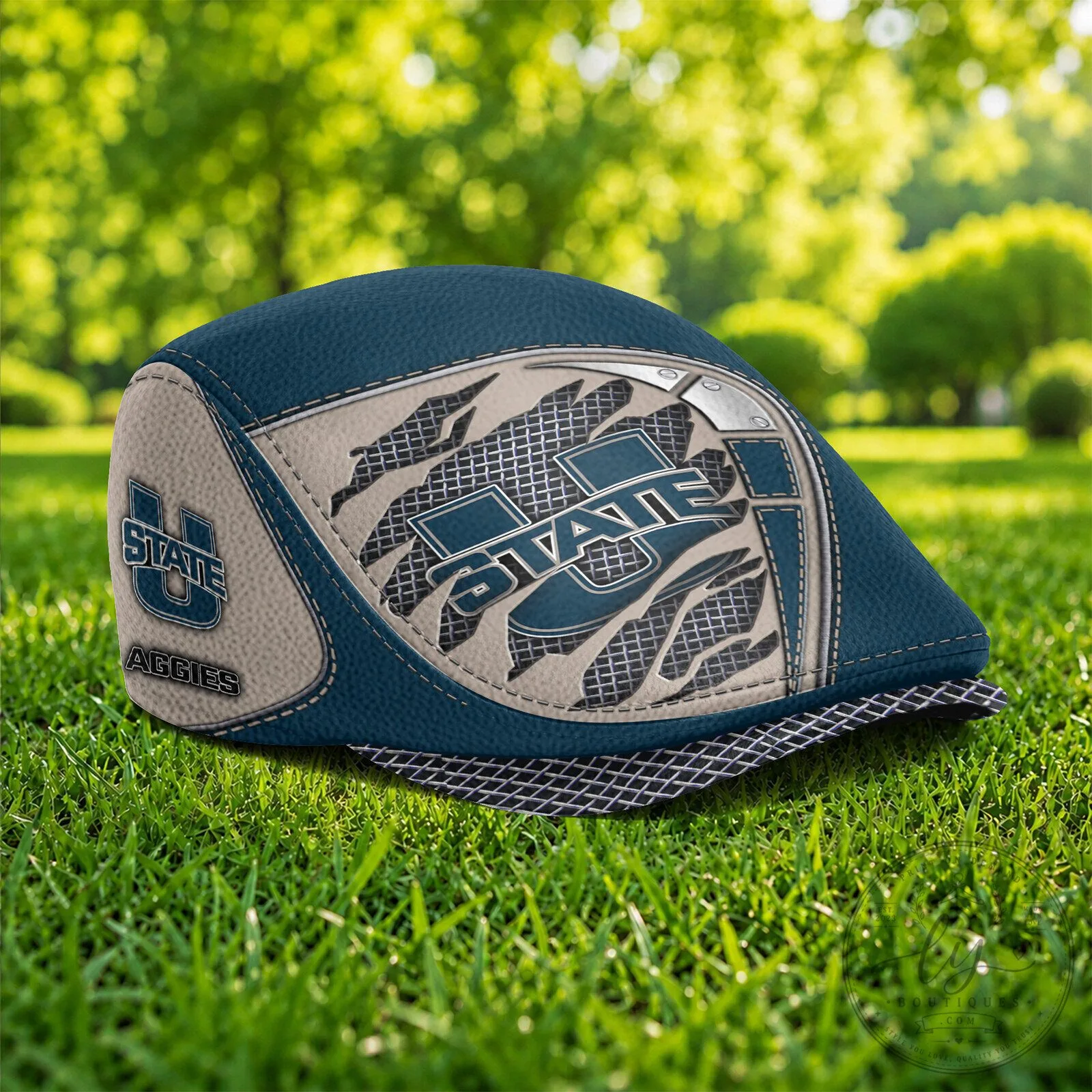 Utah State Aggies NCAA Flat Cap Golfing Hat 9 Utah State Aggies NCAA Flat Cap Golfing Hat
