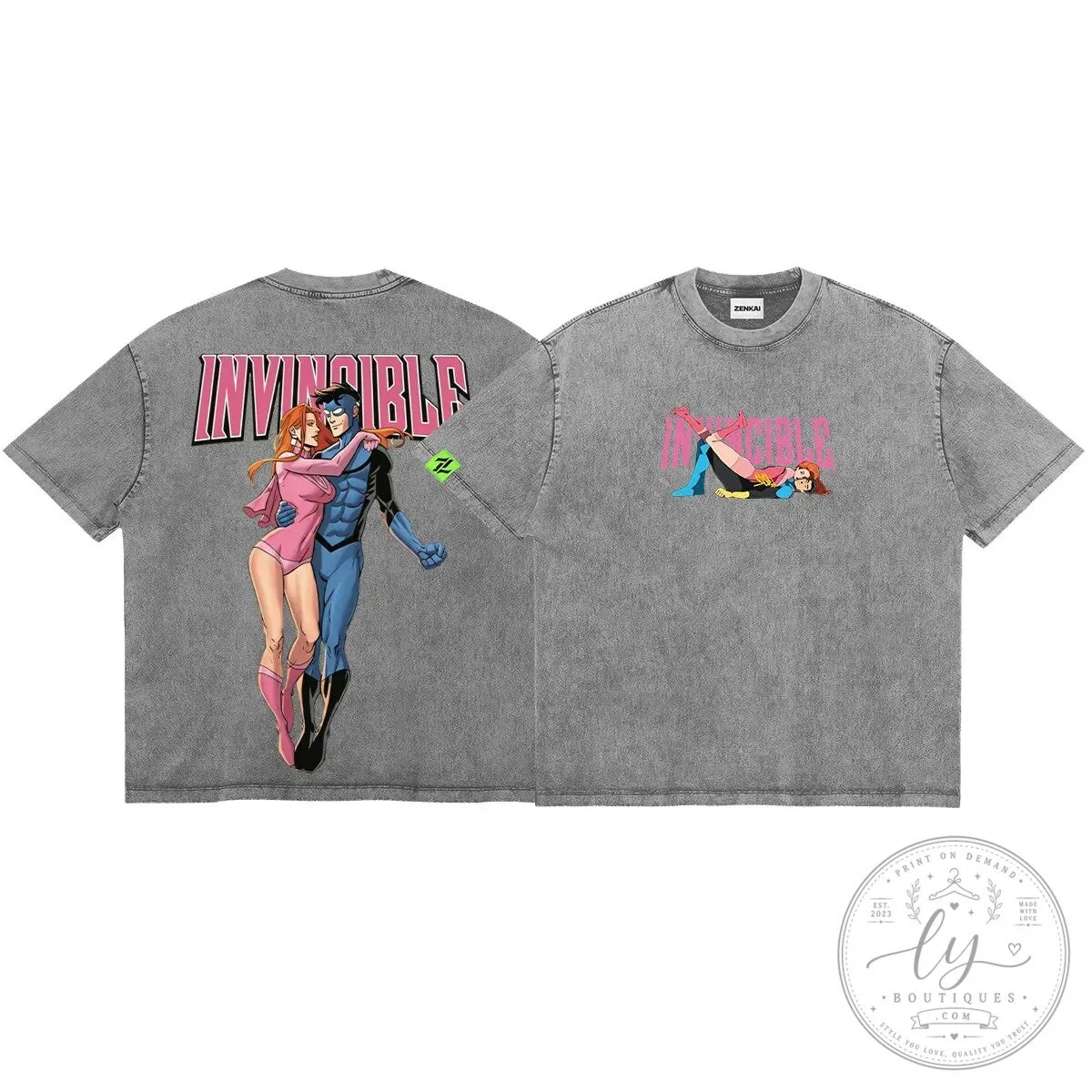 Invincible Atom Eve and Invincible Mark Grayson Star-Crossed Lovers T-Shirt 2 Invincible Atom Eve and Invincible Mark Grayson Star-Crossed Lovers T-Shirt
