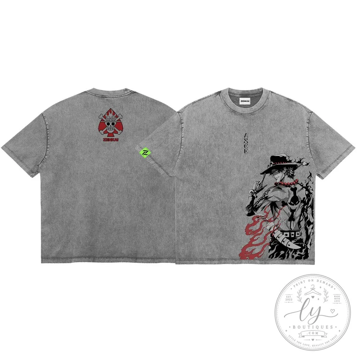 One Piece Portgas D. Ace Fire Fist Burning Legacy T-Shirt 12 One Piece Portgas D. Ace Fire Fist Burning Legacy T-Shirt