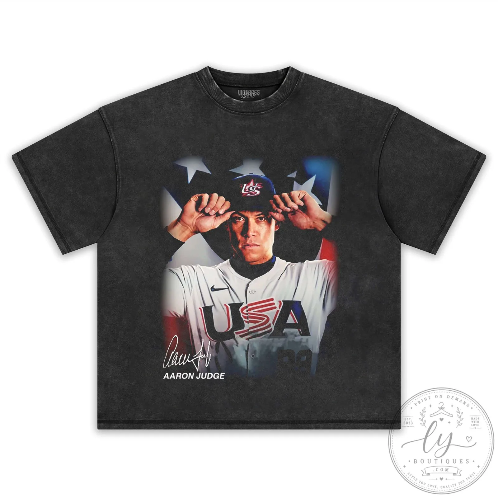 Aaron Judge USA Baseball Number 99 Black Graphic T-Shirt 22 Aaron Judge USA Baseball Number 99 Black Graphic T-Shirt