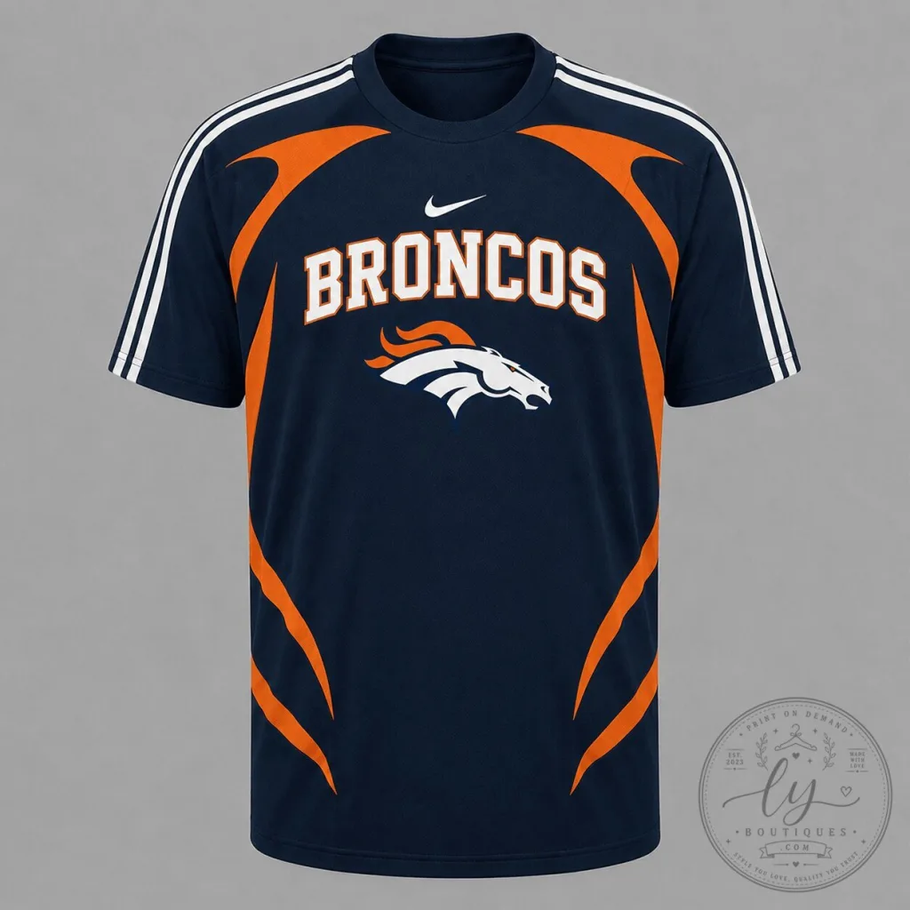 Denver Broncos Football Team Fan Apparel Short Sleeve T-Shirt 69 Denver Broncos Football Team Fan Apparel Short Sleeve T-Shirt