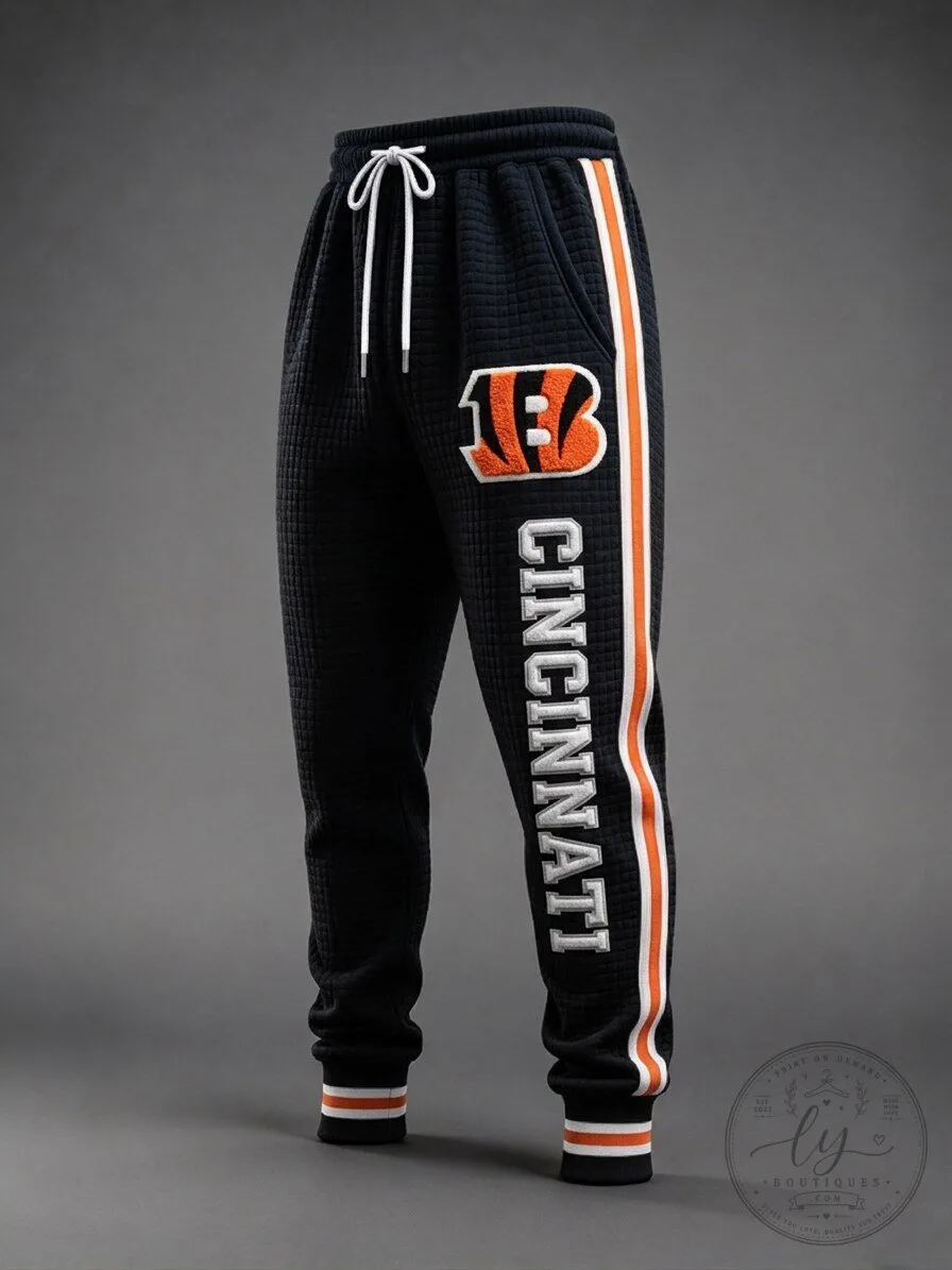 Cincinnati Bengals Waffle Textured Jogger Pants
