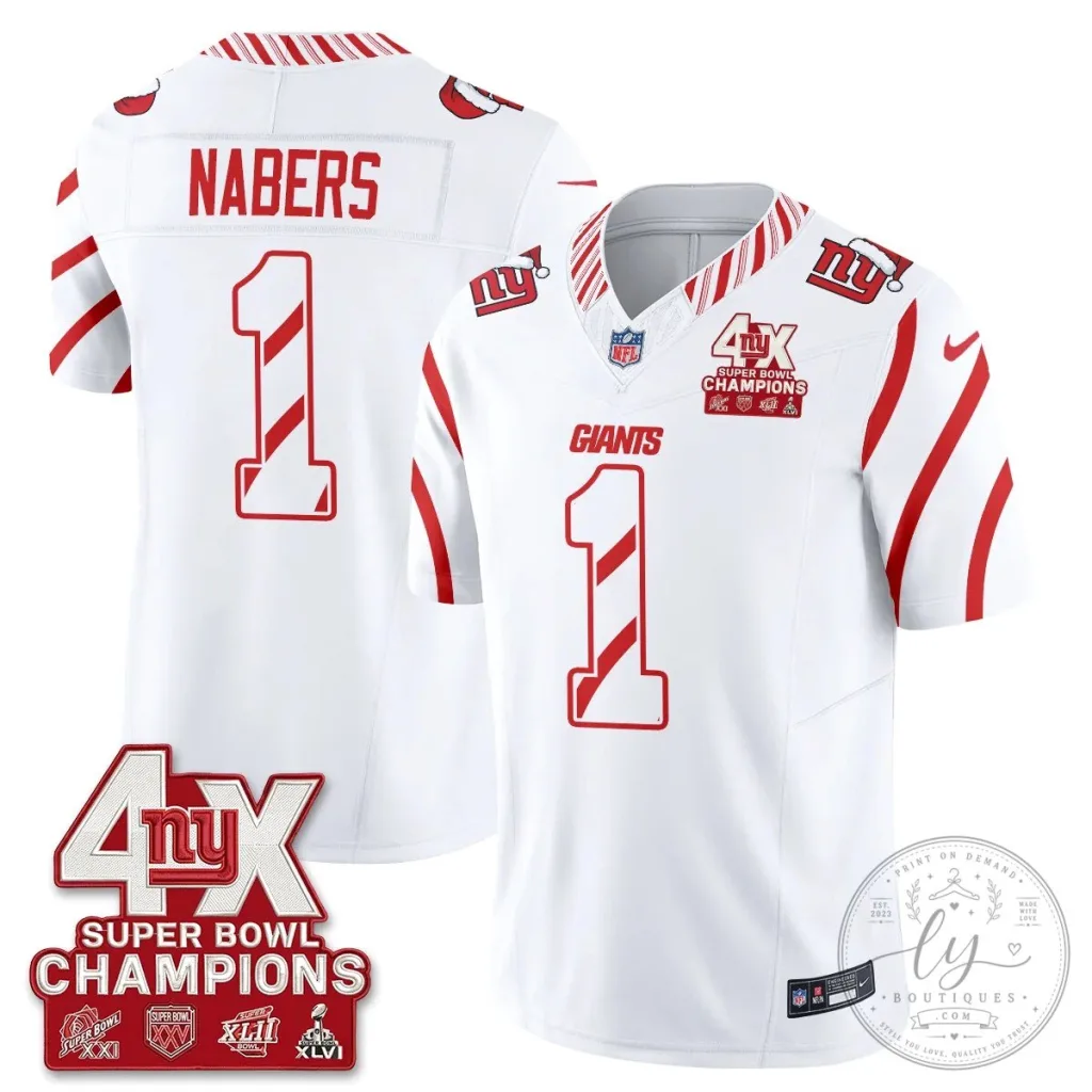 Christmas Special Super Bowl Champions Football Jersey for New York Giants 53 Christmas Special Super Bowl Champions Football Jersey for New York Giants