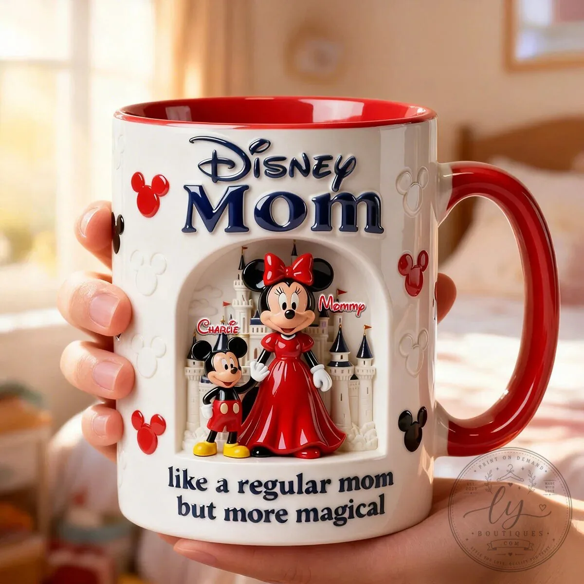 Disney Mom Mickey Minnie Mouse Castle Like A Regular Mom But More Magical Mug