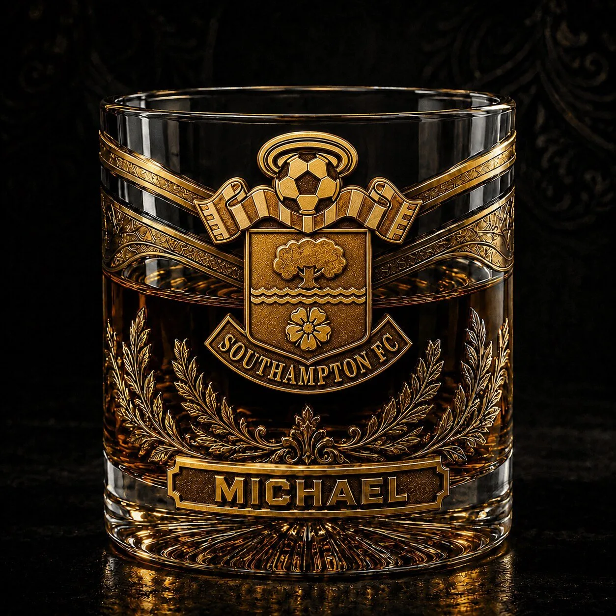 Southampton Football Club Personalized Whiskey Glass