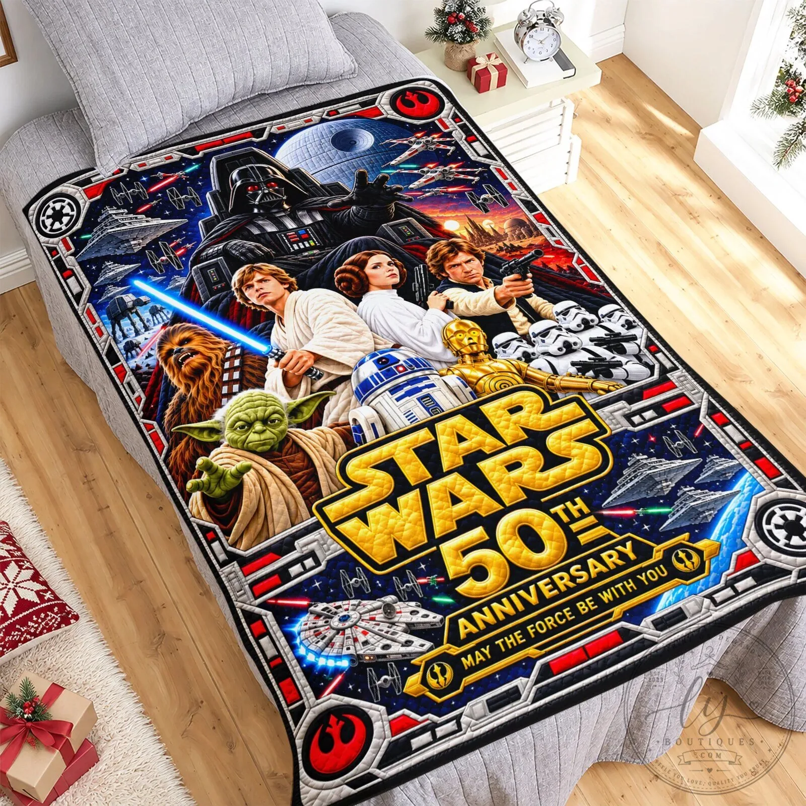 Star Wars 50th Anniversary May The Force Be With You Blanket