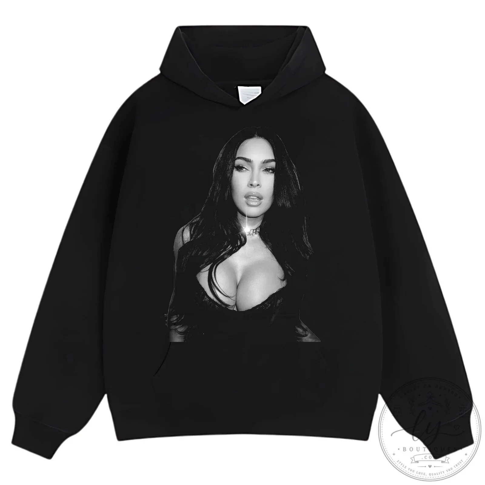 Megan Fox Iconic Black and White Portrait Graphic T-Shirt 19 Megan Fox Iconic Black and White Portrait Graphic T-Shirt