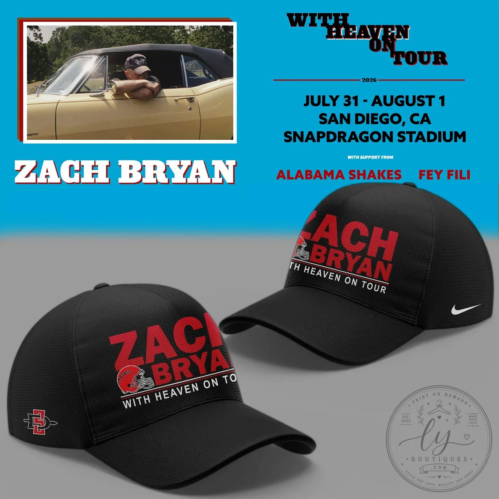 Zach Bryan With Heaven On Tour 2026 Snapdragon Stadium Hoodie 12 Zach Bryan With Heaven On Tour 2026 Snapdragon Stadium Hoodie