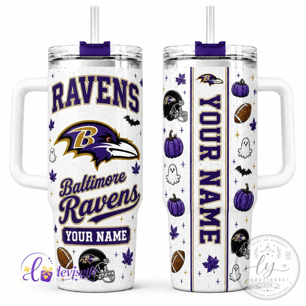 Baltimore Ravens Halloween Football Personalized Tumbler 15 Baltimore Ravens Halloween Football Personalized Tumbler