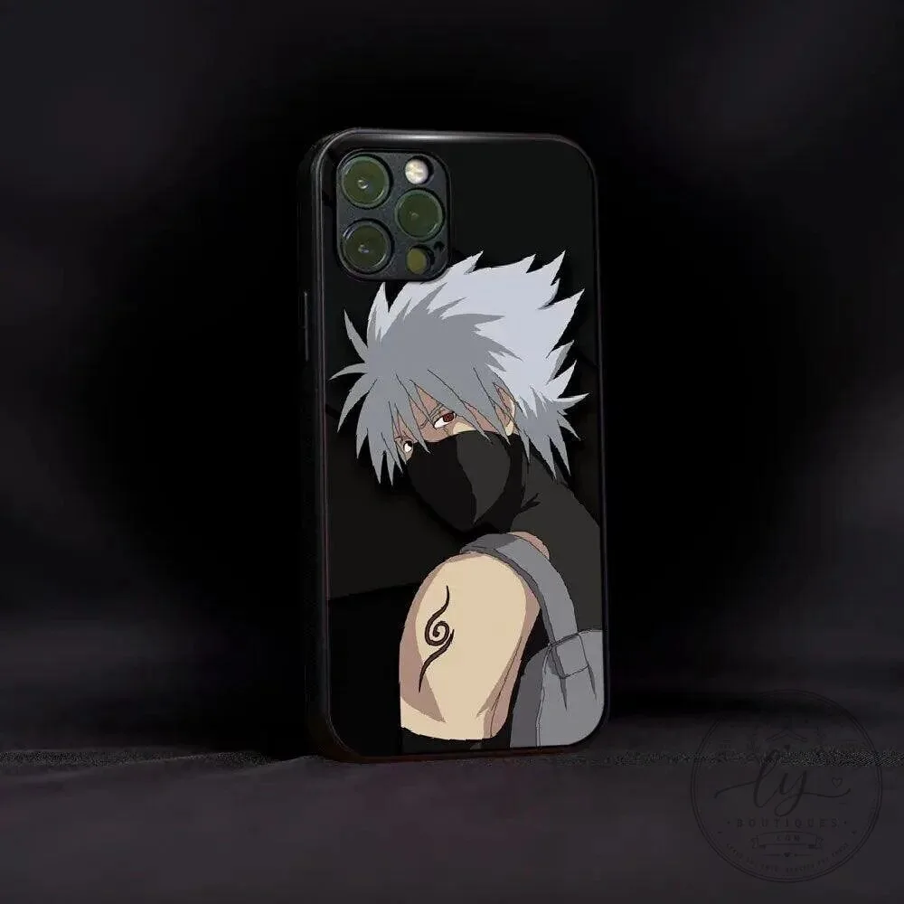 Young Kakashi Hatake Anime Character Art Black Phone Case