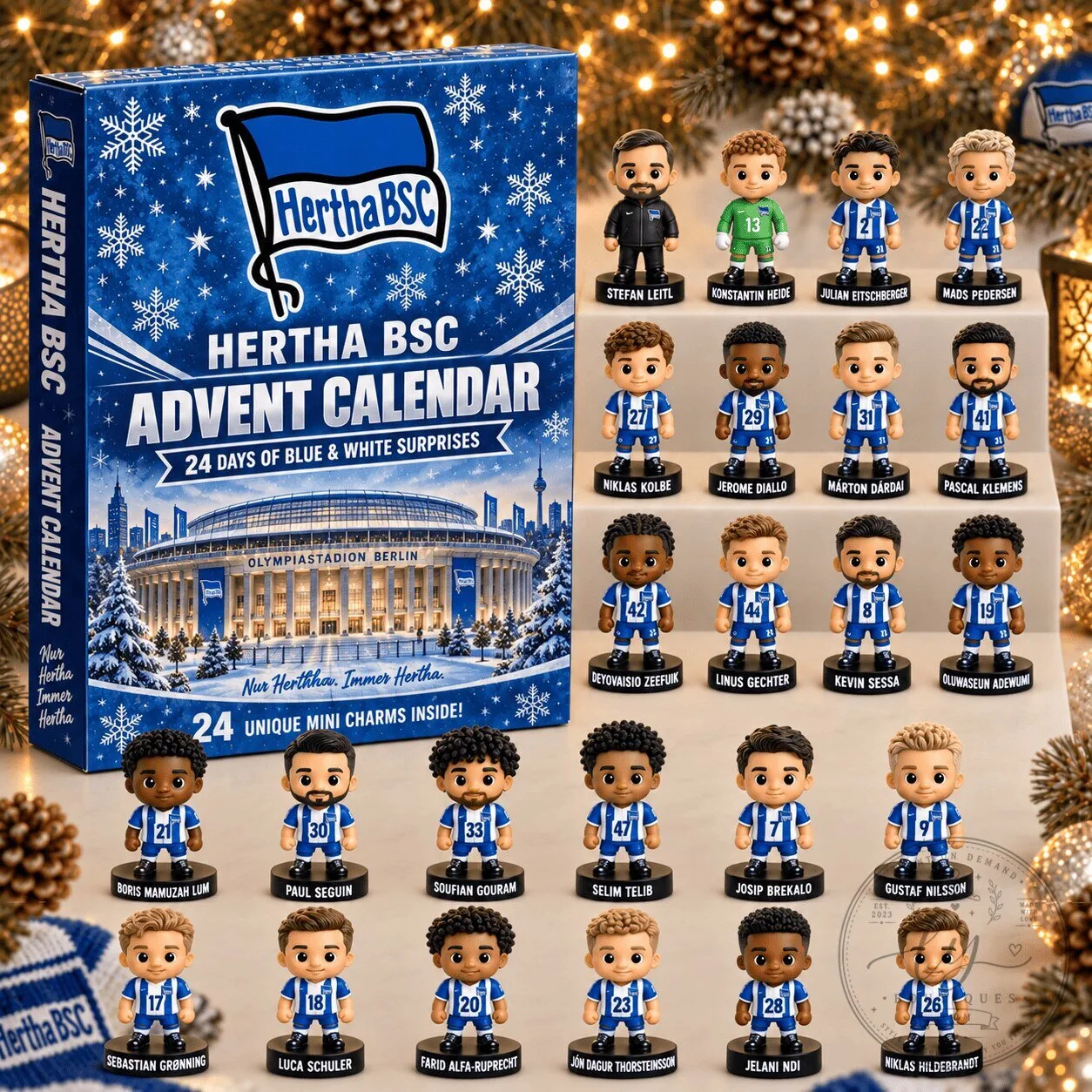 Hertha BSC Football Club Advent Calendar 24 Days of Blue and White Surprises 1 Hertha BSC Football Club Advent Calendar 24 Days of Blue and White Surprises