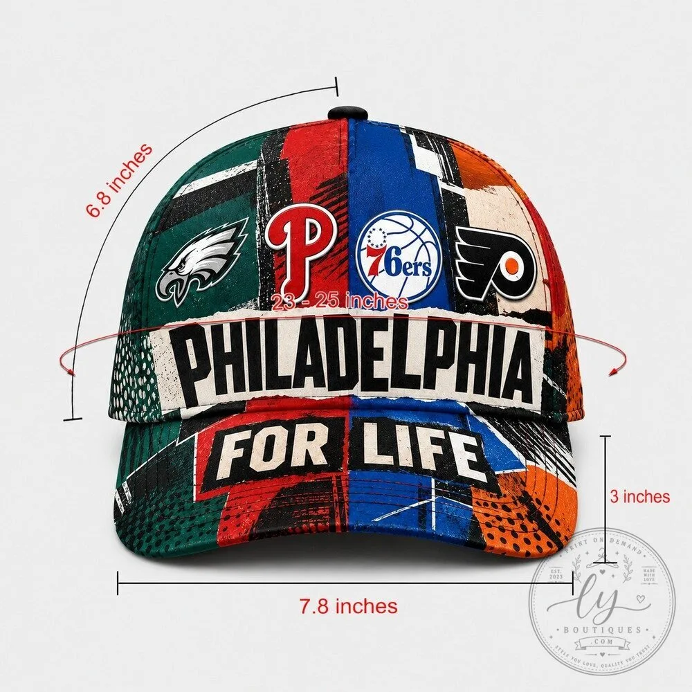 Philadelphia Sports Teams For Life Torn Paper Collage Baseball Cap Hat 21 Philadelphia Sports Teams For Life Torn Paper Collage Baseball Cap Hat
