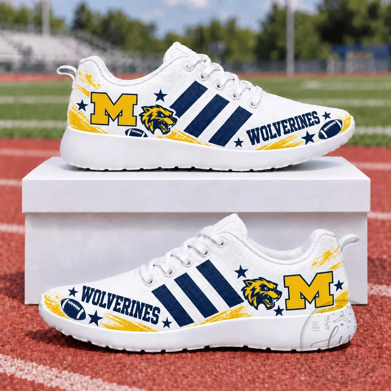 Michigan Wolverines Athletic Team Sports Fan Running Shoes