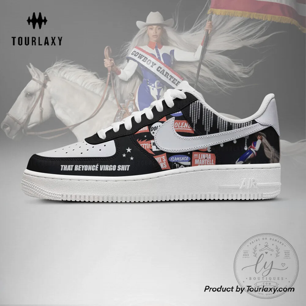 Beyoncé Cowboy Carter Album Art Black and White Athletic Shoes 8 Beyoncé Cowboy Carter Album Art Black and White Athletic Shoes