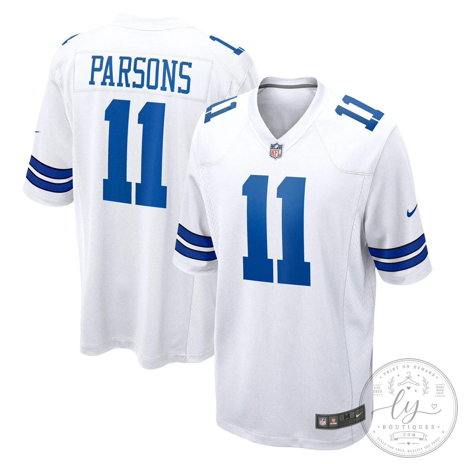 Dallas Cowboys Micah Parsons White Game Football Jersey