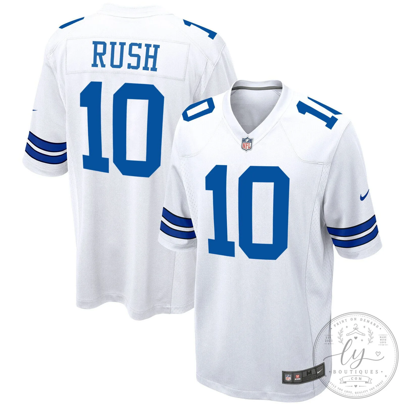 Dallas Cowboys Micah Parsons White Game Football Jersey 13 Dallas Cowboys Micah Parsons White Game Football Jersey