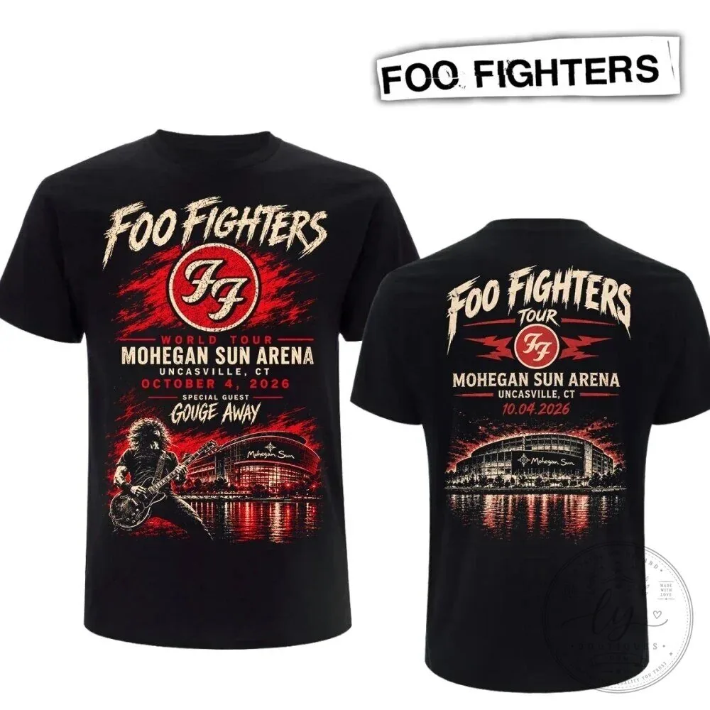 Foo Fighters Mohegan Sun Arena 2026 Concert Tour T-Shirt