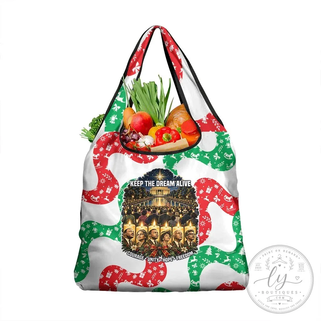 Civil Rights Leaders Christmas Holiday Reusable Grocery Bag