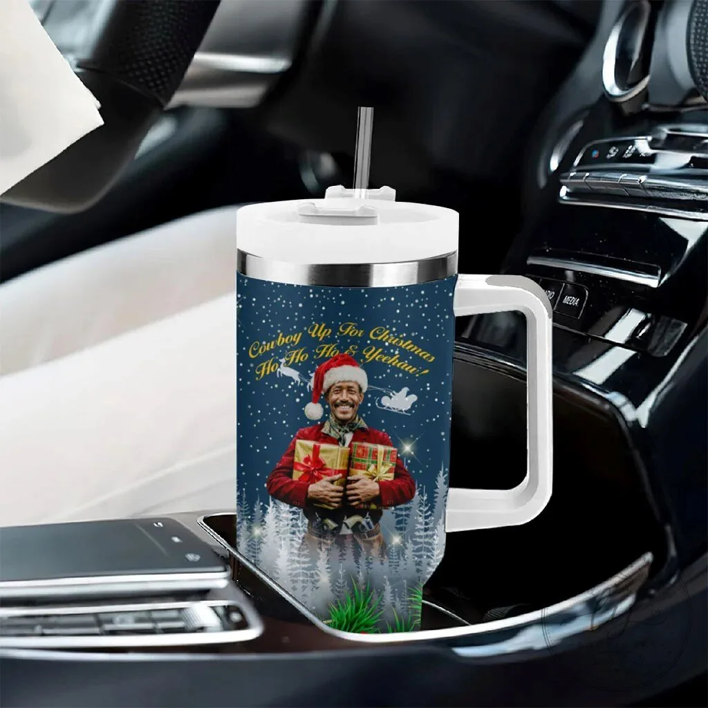 Isom Dart Christmas Cowboy Santa Winter Snow Tumbler with Handle 13 Isom Dart Christmas Cowboy Santa Winter Snow Tumbler with Handle