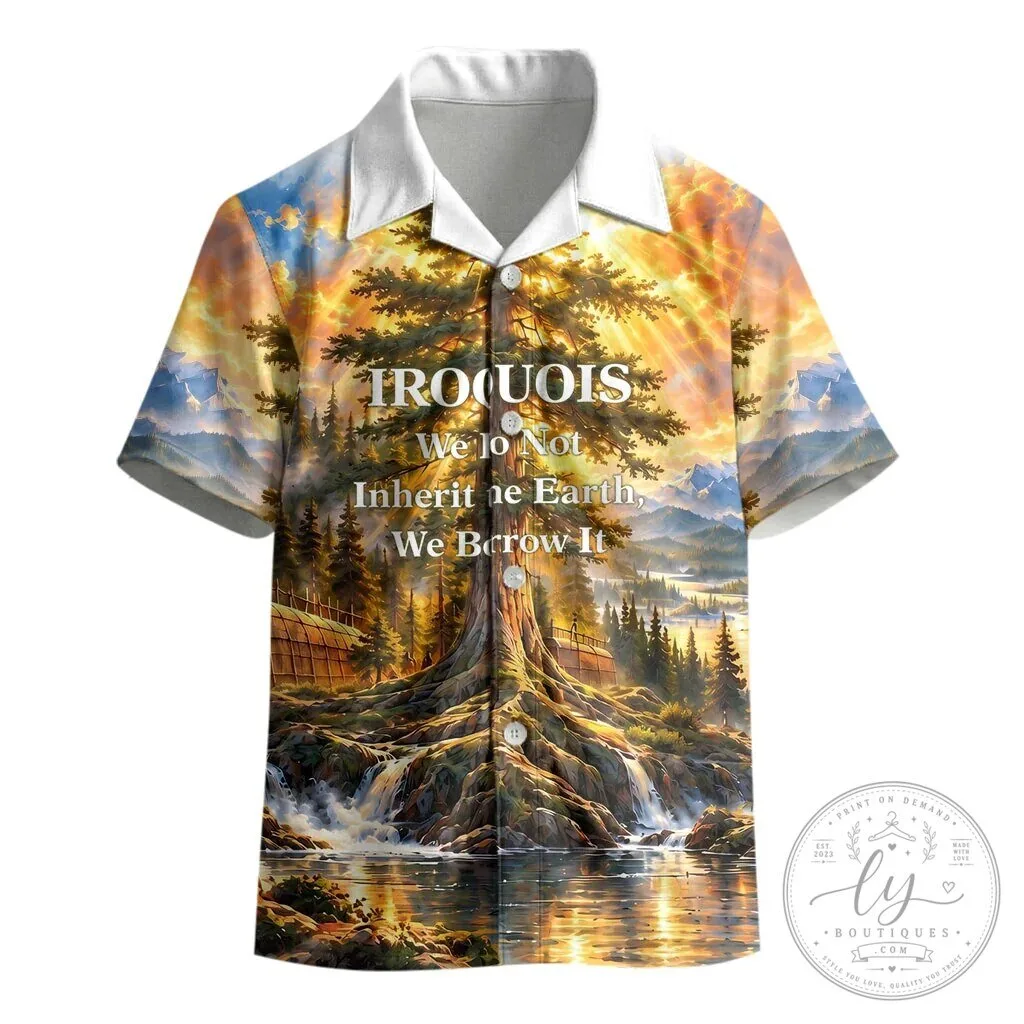 Iroquois We Do Not Inherit The Earth Kids Hawaiian Shirt Native American Nature Art 8 Iroquois We Do Not Inherit The Earth Kids Hawaiian Shirt Native American Nature Art