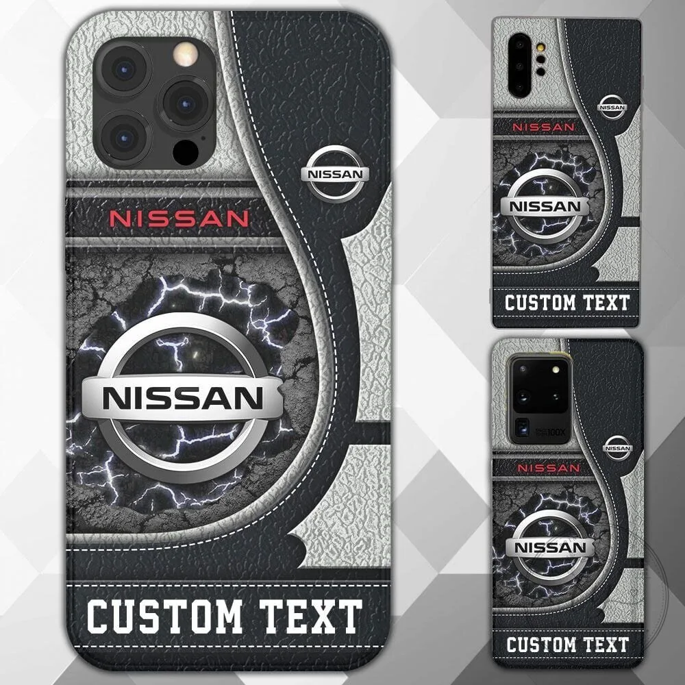 Nissan Custom Text Car Logo Phone Case for Apple iPhone and Samsung Galaxy 2 Nissan Custom Text Car Logo Phone Case for Apple iPhone and Samsung Galaxy
