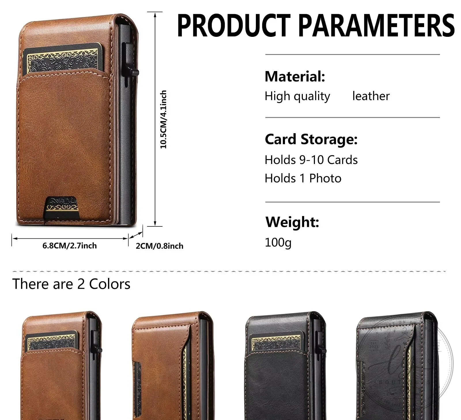 Porsche Custom Name Slim Card Holder Leather Wallet with Photo Slot 11 Porsche Custom Name Slim Card Holder Leather Wallet with Photo Slot