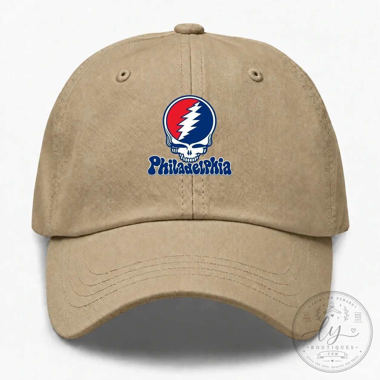Philadelphia Grateful Dead Steal Your Face Baseball Dad Hat
