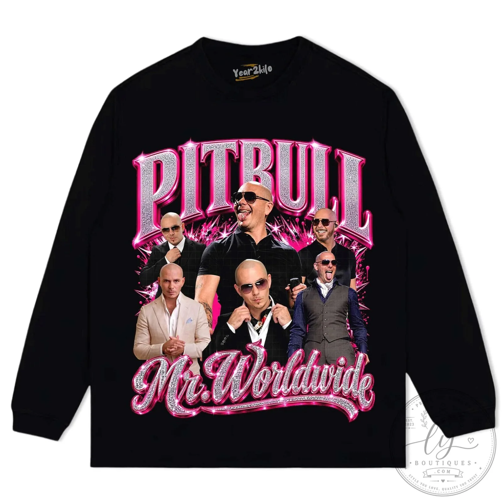 Pitbull Mr. Worldwide Vintage Style Graphic T-Shirt 17 Pitbull Mr. Worldwide Vintage Style Graphic T-Shirt