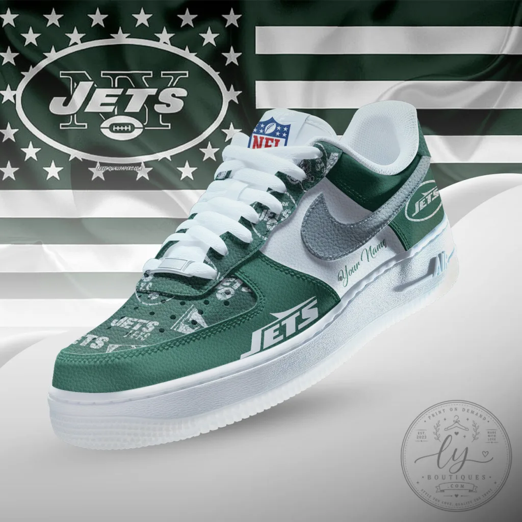 New York Jets National Football League Team Icon Custom Air Force 1 Shoes New York Jets National Football League Team Icon Custom Air Force 1 Shoes