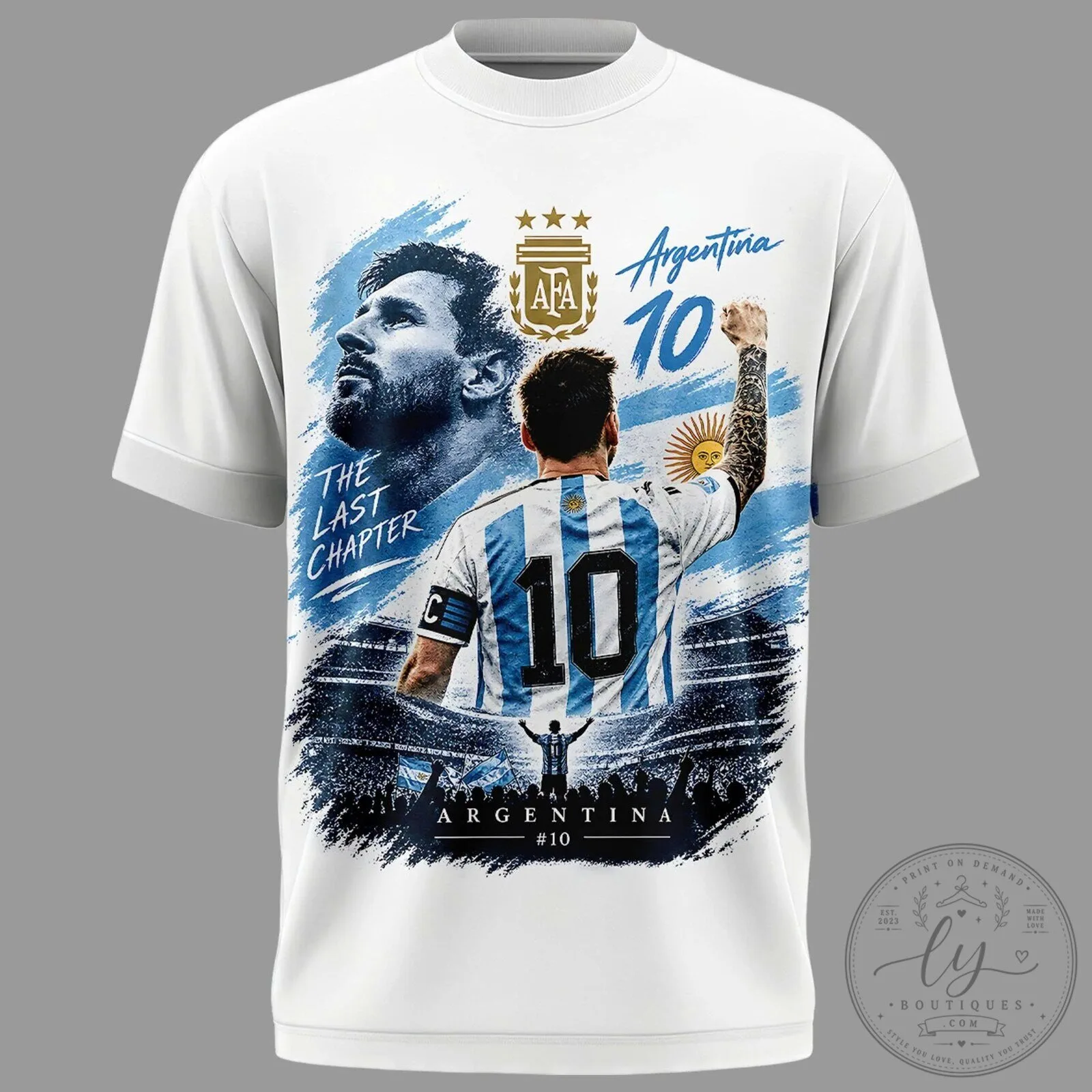 Lionel Messi The Last Chapter Argentina Football Fan T-Shirt 8 Lionel Messi The Last Chapter Argentina Football Fan T-Shirt