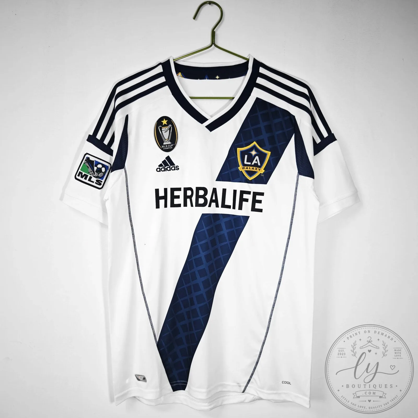 Los Angeles Galaxy 2012 Home Retro Soccer Football Jersey