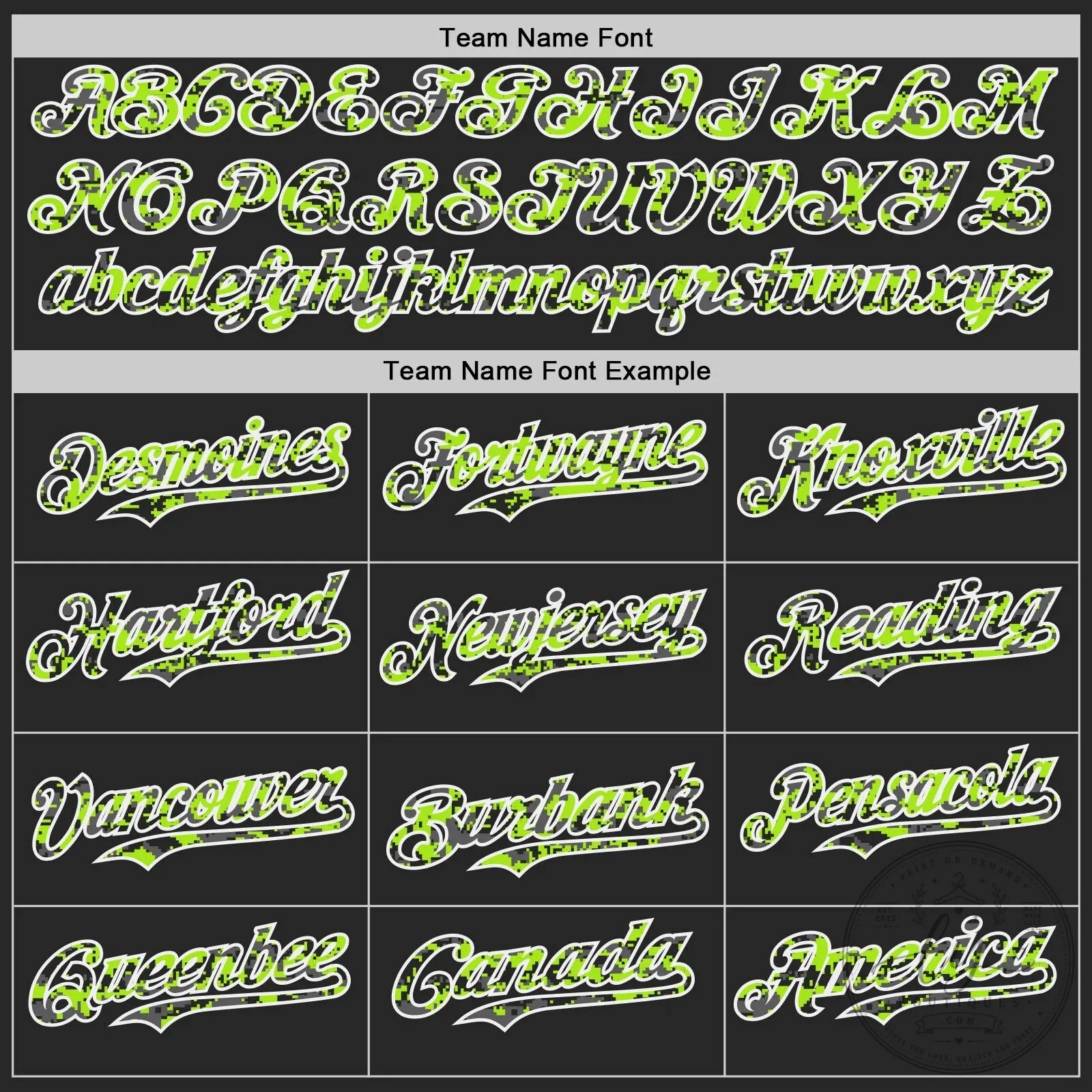 Custom Black Neon Green Digital Camouflage Two Tone Baseball Jersey 12 Custom Black Neon Green Digital Camouflage Two Tone Baseball Jersey