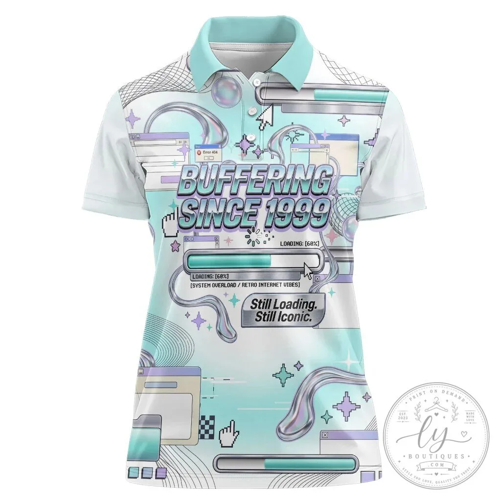 Still Loading: Iconic Polo Shirt with Retro Internet Vibes from 1999