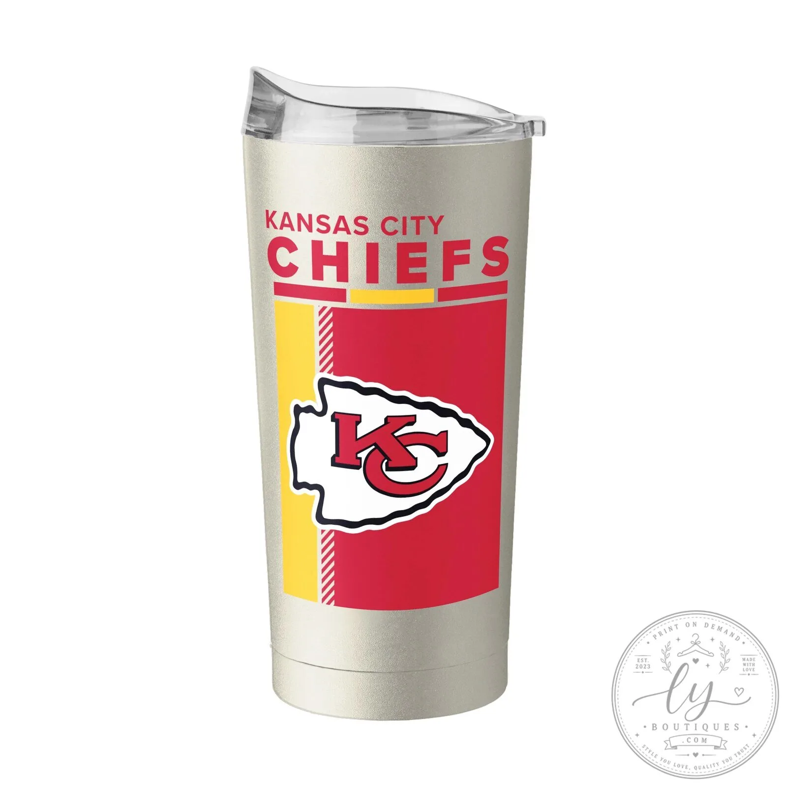 Kansas City Chiefs Football Team Logo Insulated Stainless Steel Tumbler 1 Kansas City Chiefs Football Team Logo Insulated Stainless Steel Tumbler