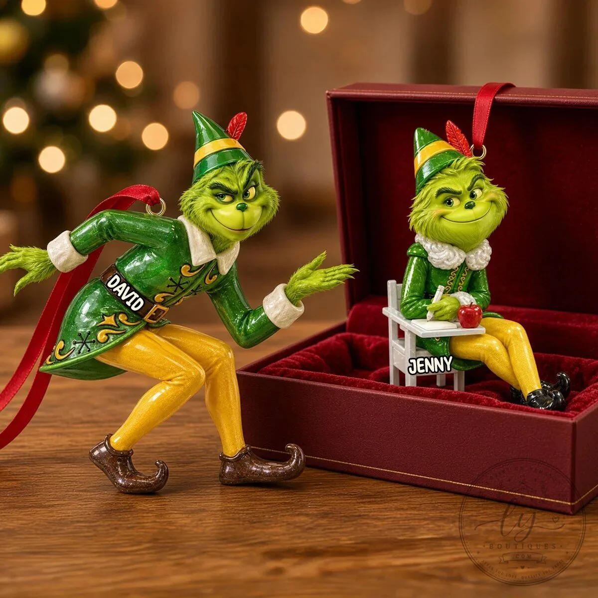 Grinch Christmas Character Personalized Holiday Tree Ornament 8 Grinch Christmas Character Personalized Holiday Tree Ornament