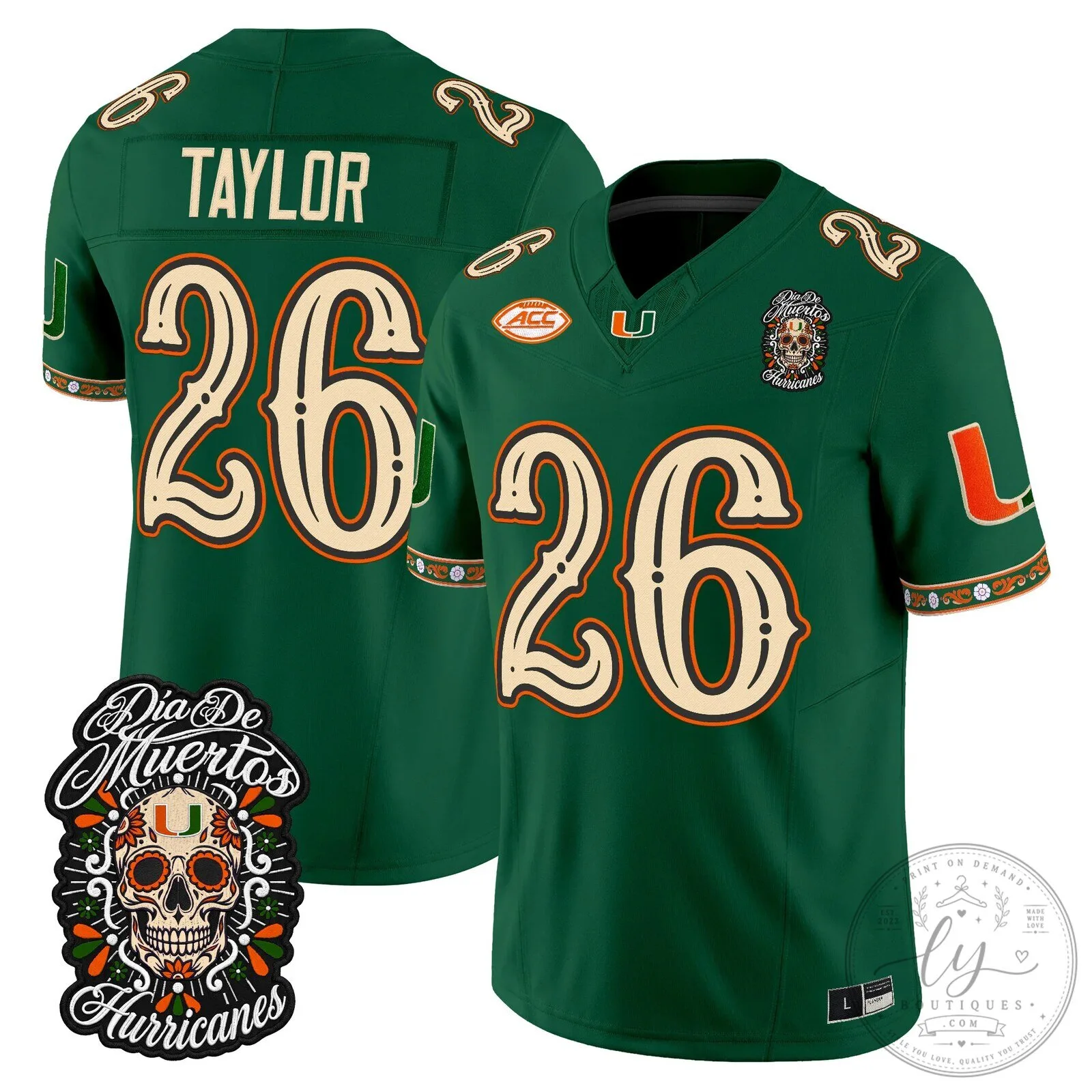 Dia de los Muertos Jersey for Miami Hurricanes Football