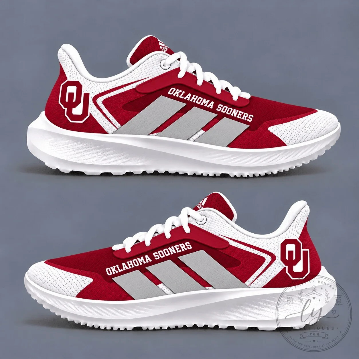 Oklahoma Sooners Boomer Sooner Victory Game Day Sneakers