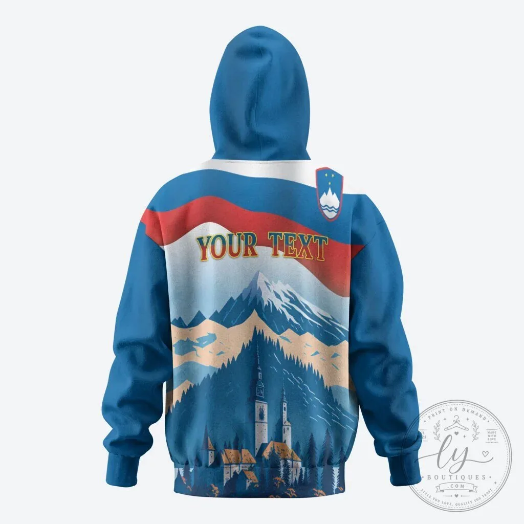 Slovenia Independence Day Lake Bled Julian Alps Landscape Full-Zip Hoodie 13 Slovenia Independence Day Lake Bled Julian Alps Landscape Full-Zip Hoodie