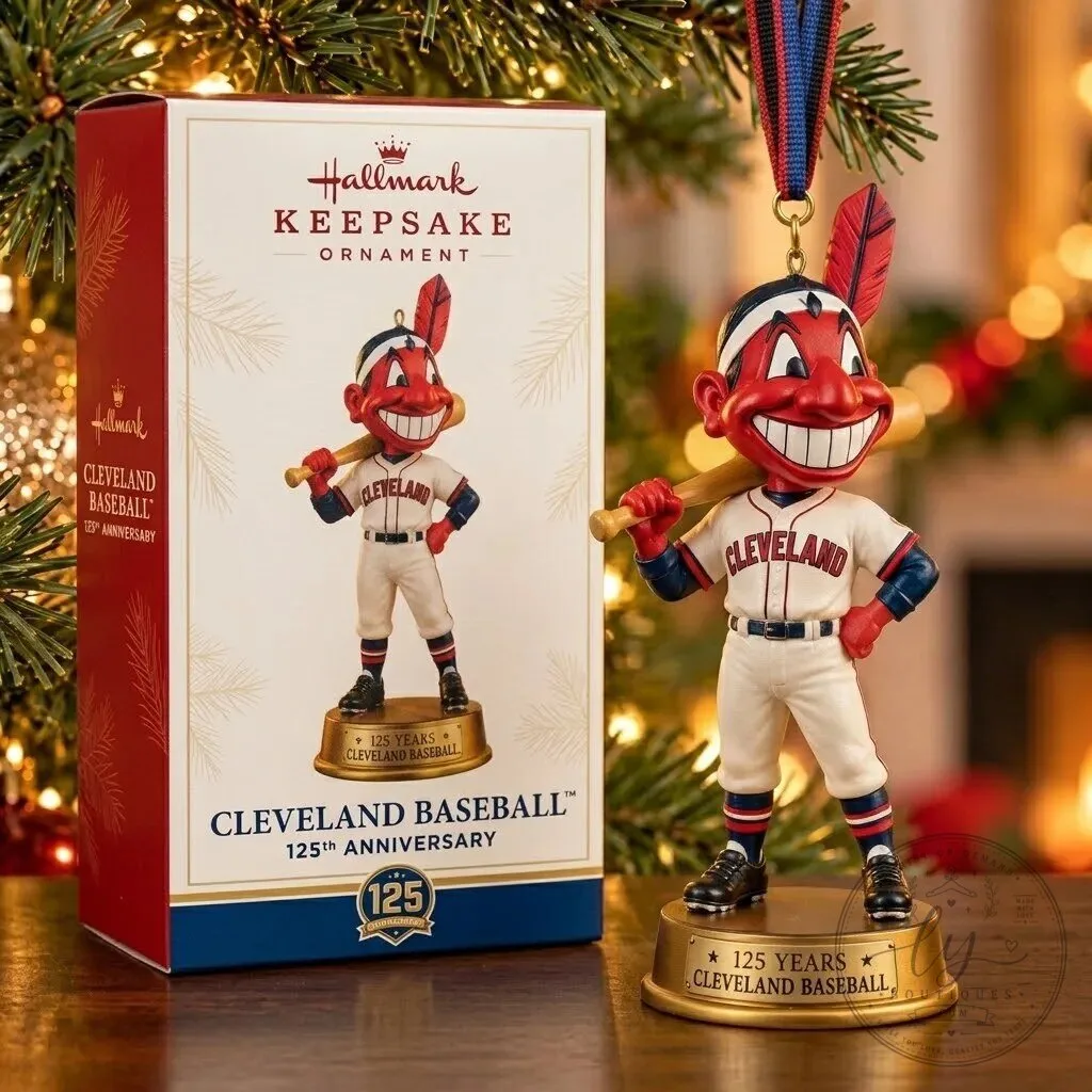Cleveland Guardians Baseball 125th Anniversary Ornament