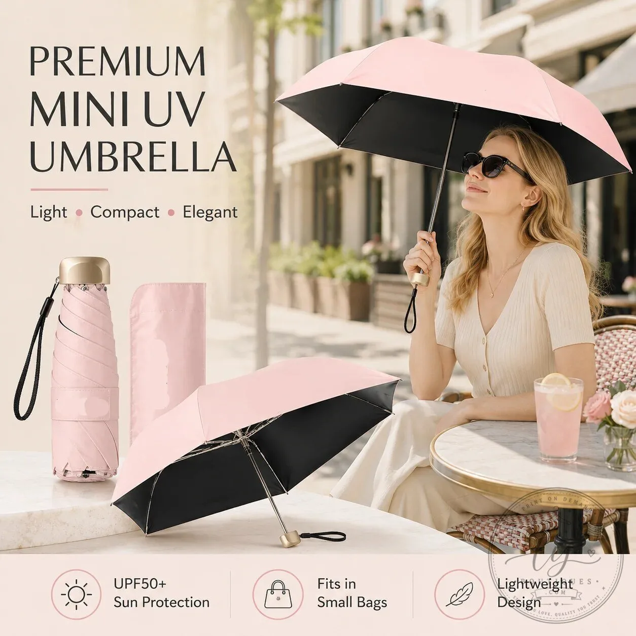 Premium Mini UV Umbrella Portable Compact Sun Protection 28 Premium Mini UV Umbrella Portable Compact Sun Protection